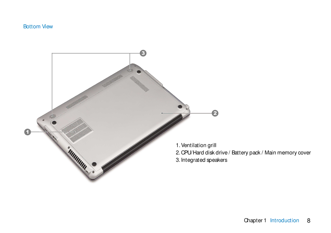 AVERATEC N3400 manual Bottom View 