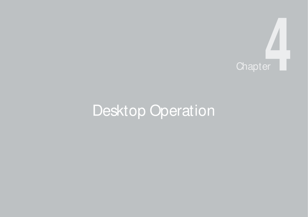 AVERATEC N3400 manual Desktop Operation 