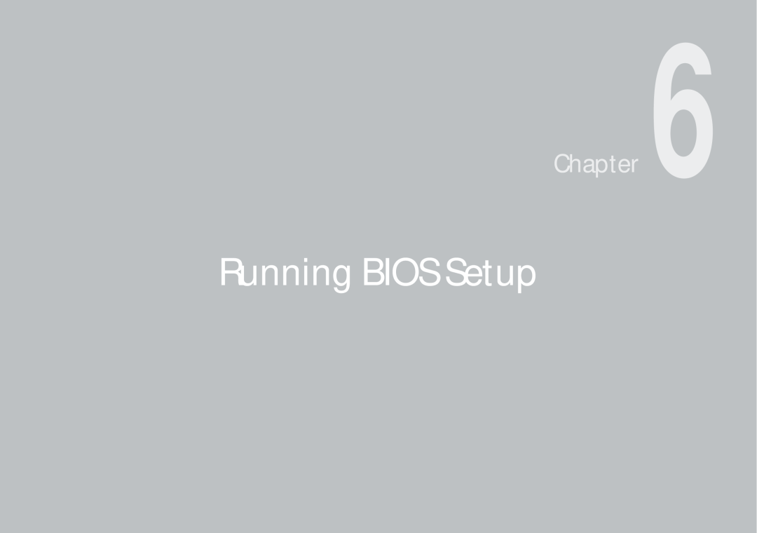 AVERATEC N3400 manual Running BIOS Setup, Chapter 