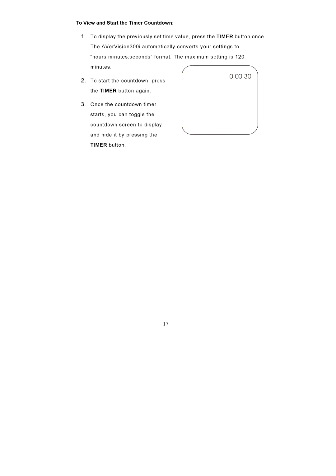 AVerMedia Technologies AVerVision300i user manual 00030 