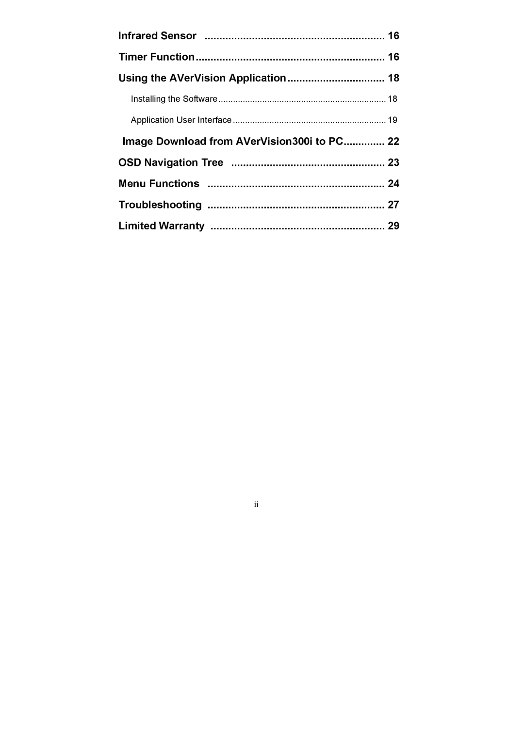 AVerMedia Technologies AVerVision300i user manual Installing the Software Application User Interface 