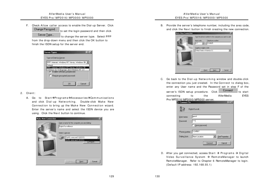 AVerMedia Technologies MP2016, MP5000, MP3000 user manual 130 