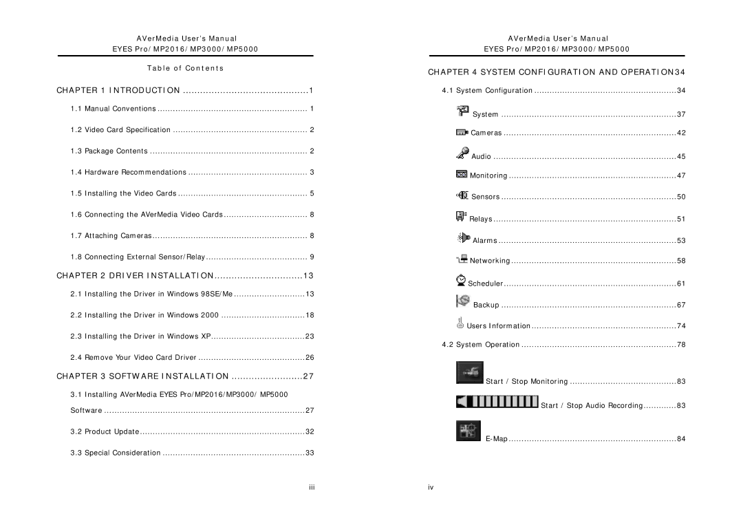 AVerMedia Technologies MP2016, MP5000, MP3000 user manual Introduction 