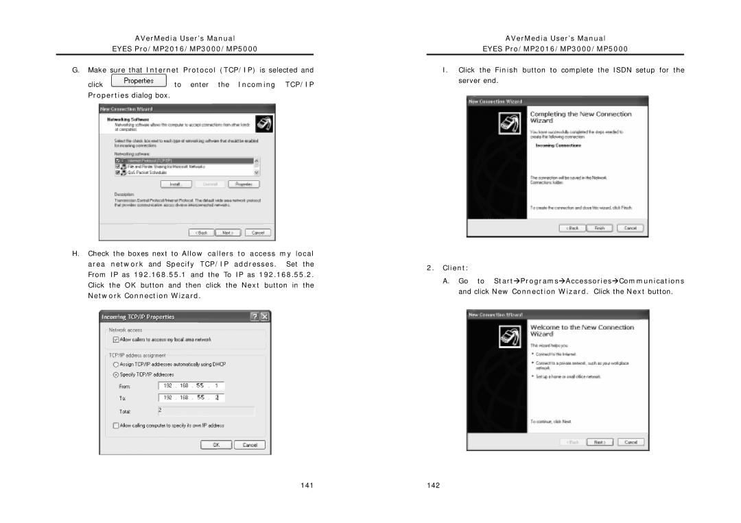 AVerMedia Technologies MP2016, MP5000, MP3000 user manual 142 