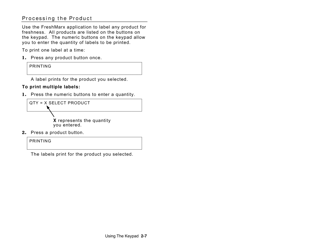 Avery 9416 manual O c e s s i n g t h e P r o d u c t, To print multiple labels 