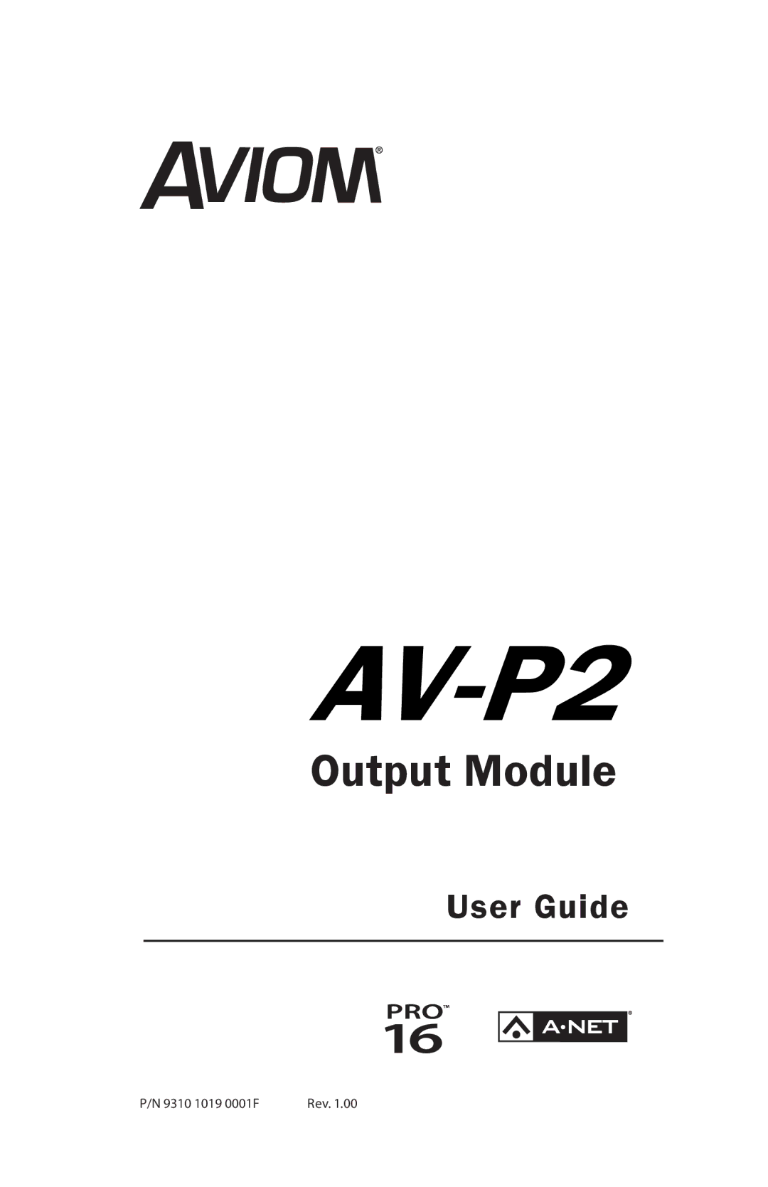 Aviom AV-P2 manual 