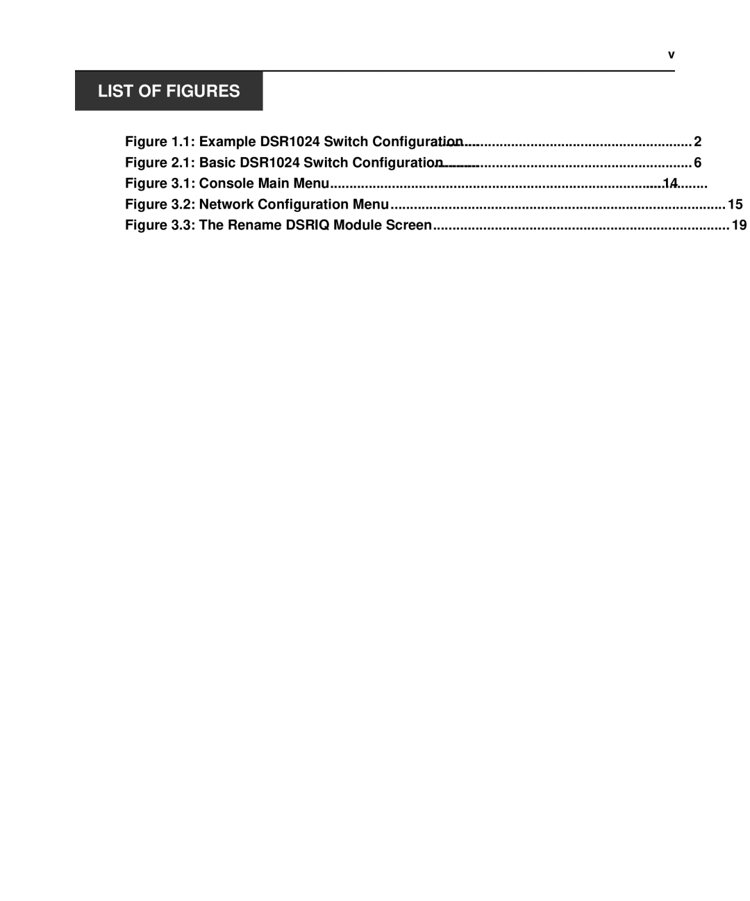 Avocent 1024 manual List of Figures 