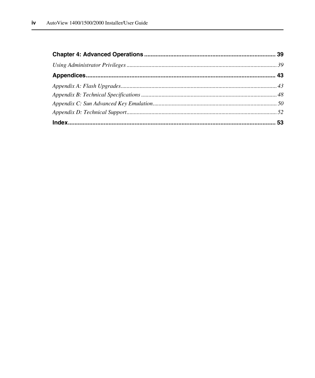 Avocent 1400, 2000, 1500 manual Using Administrator Privileges 