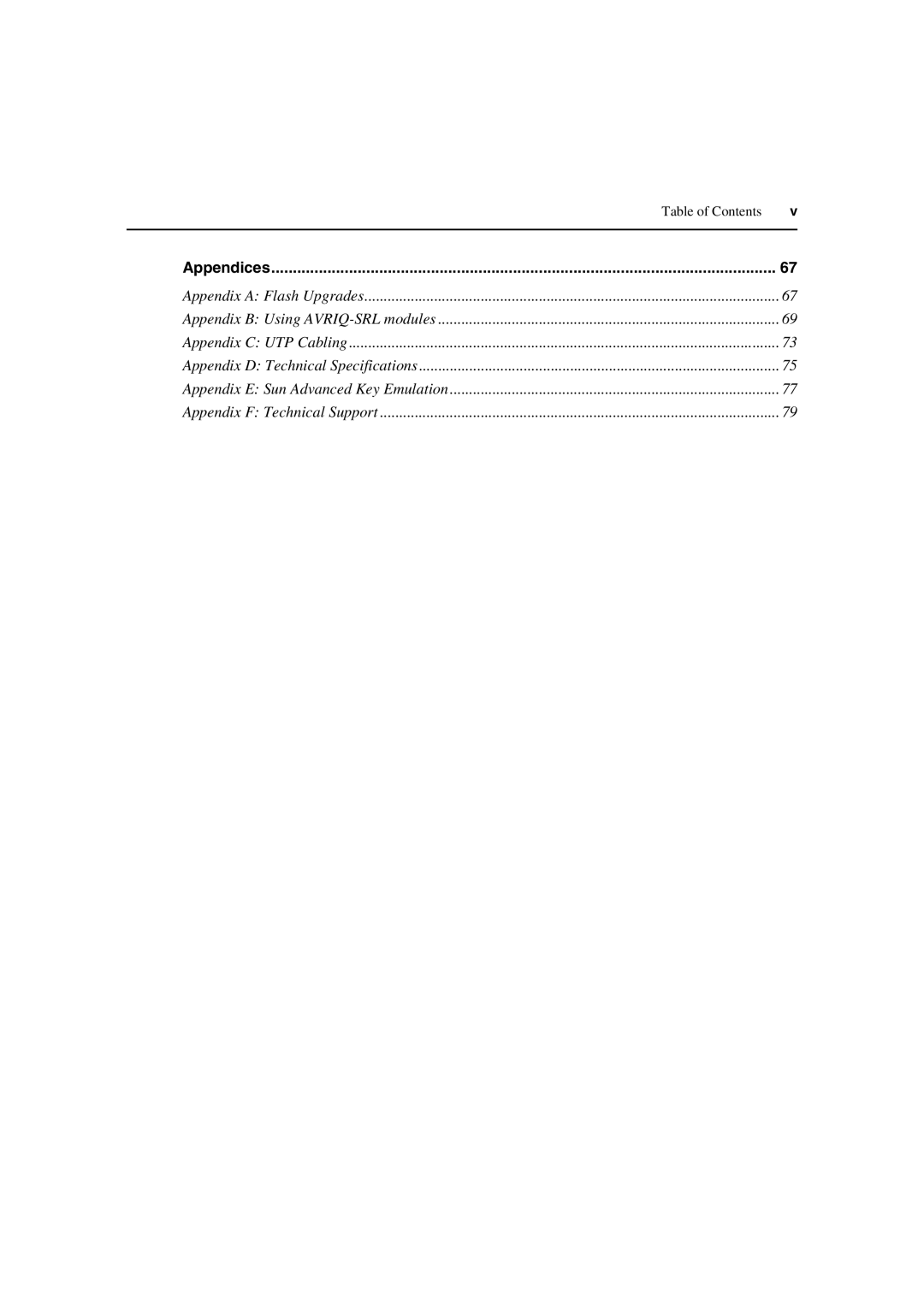 Avocent 3100/3200 manual Appendices 