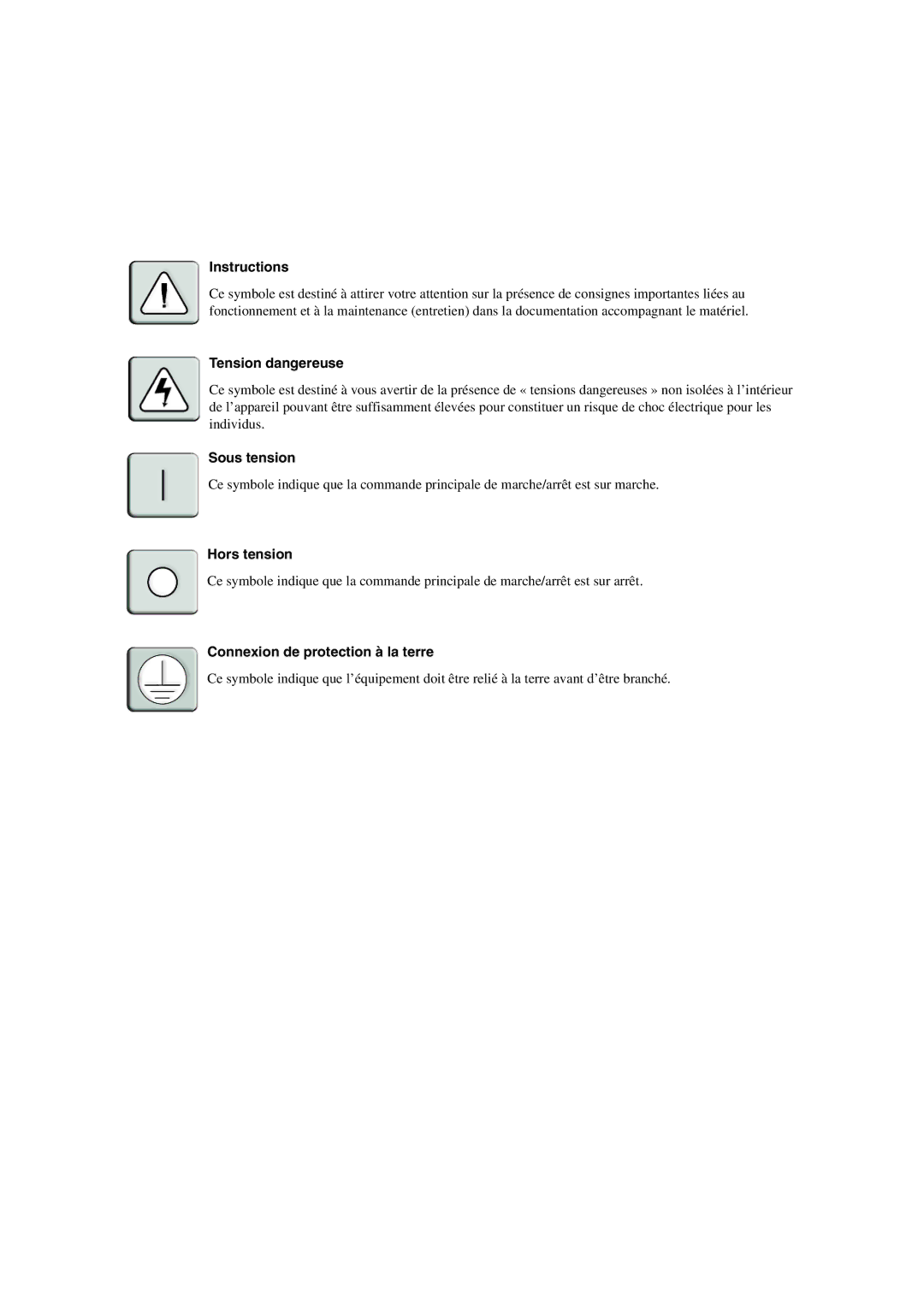 Avocent 3100/3200 manual Sous tension 