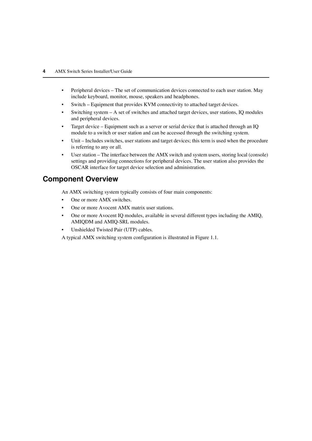 Avocent 590-222-501M manual Component Overview 