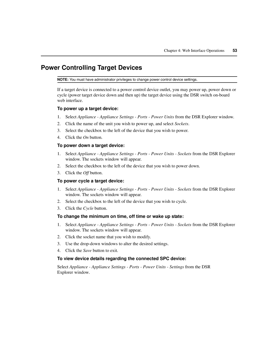 Avocent 590-686-501D manual Power Controlling Target Devices 