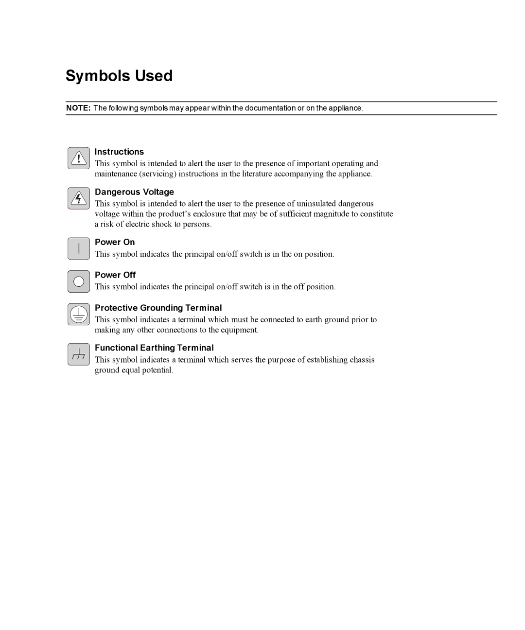 Avocent ACS 5000 manual Symbols Used 