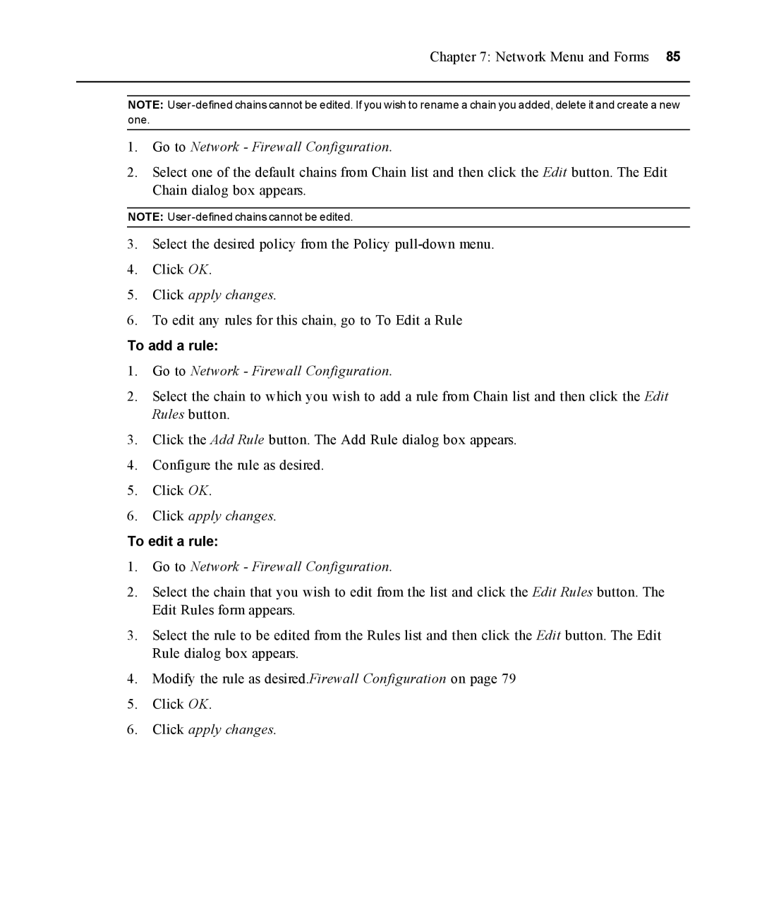 Avocent ACS 5000 manual To add a rule, To edit a rule 