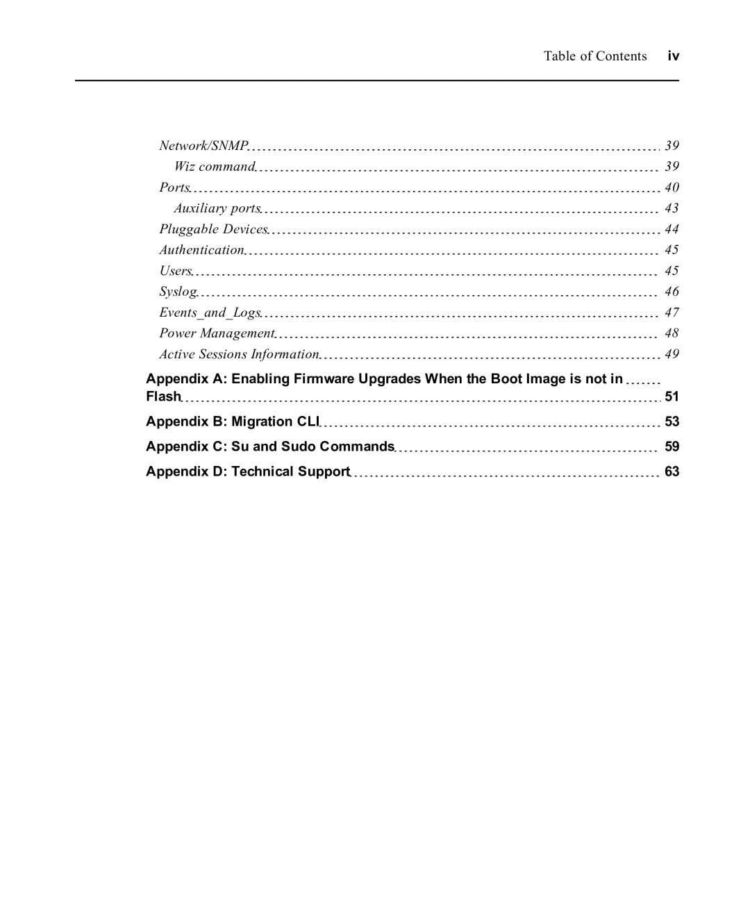 Avocent ACS 6000 manual Table of Contents 