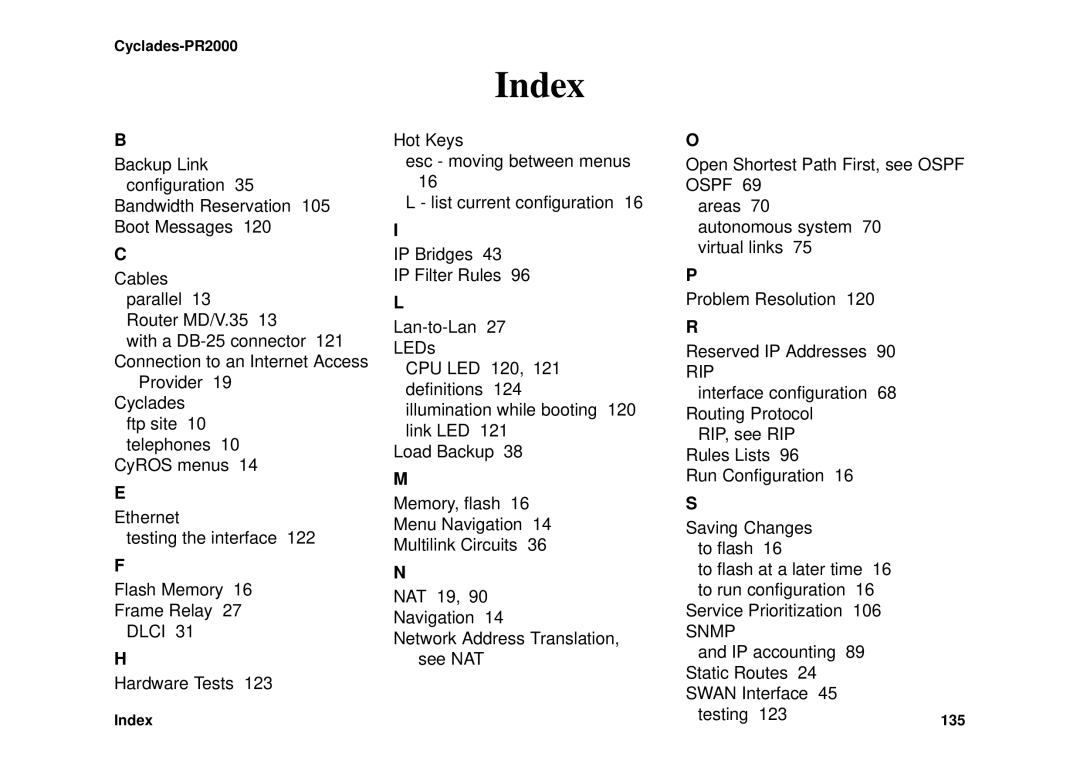 Avocent Cyclades-PR2000 installation manual Rip, Snmp 