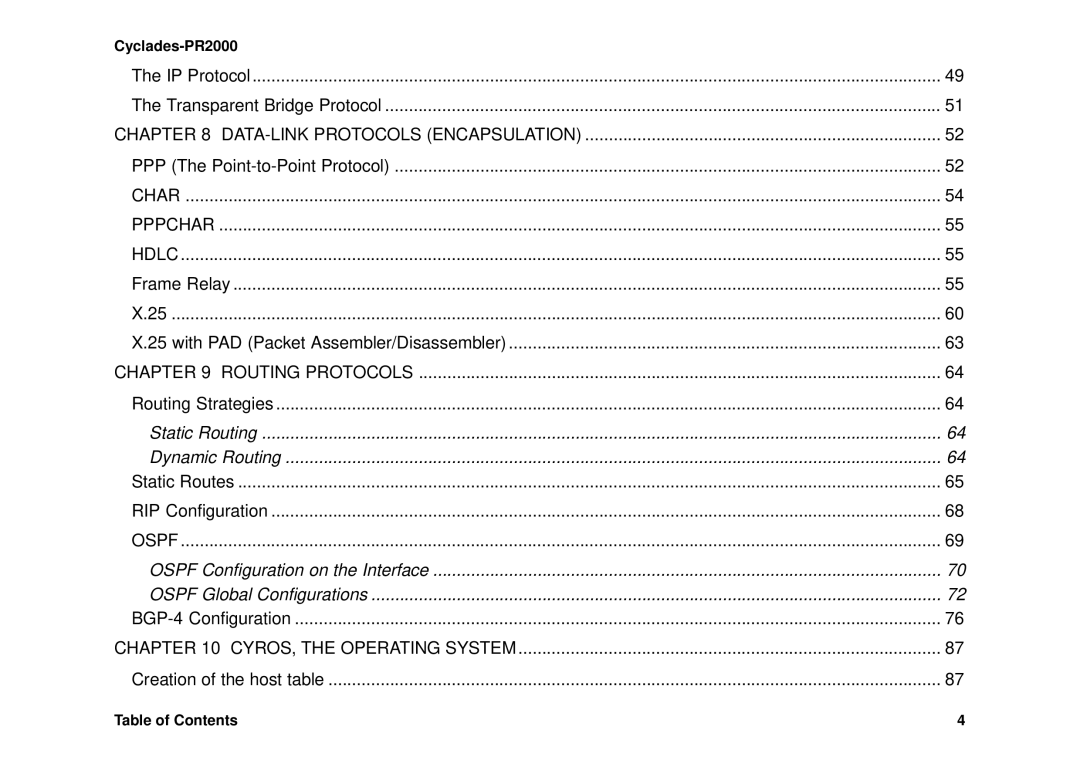 Avocent Cyclades-PR2000 installation manual Static Routing Dynamic Routing 