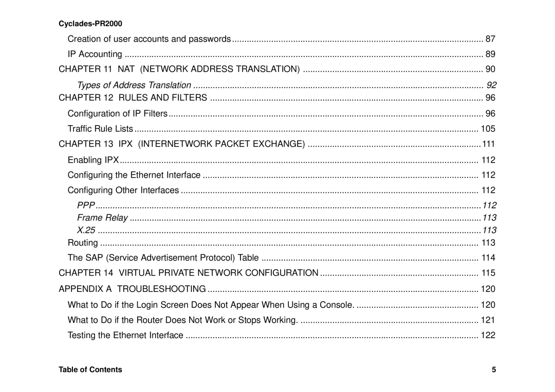 Avocent Cyclades-PR2000 installation manual 112 