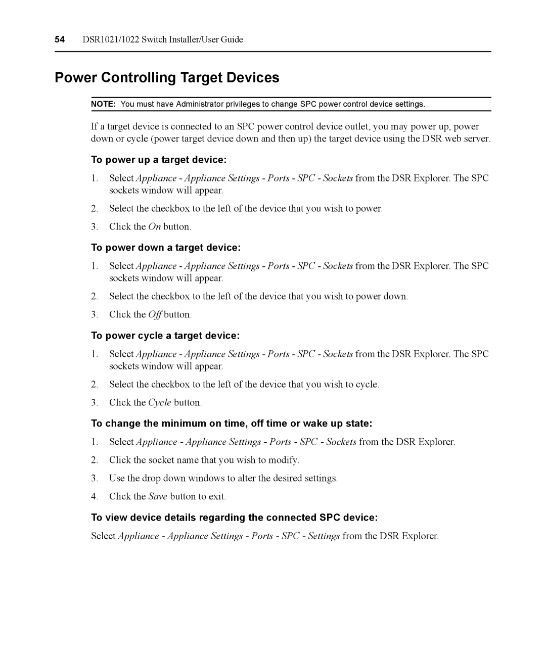 Avocent DSR1021 manual Power Controlling Target Devices 