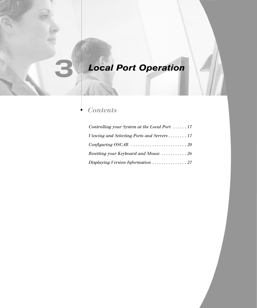 Avocent DSR4160, DSR1161, DSR800, DSR2161 manual Local Port Operation 