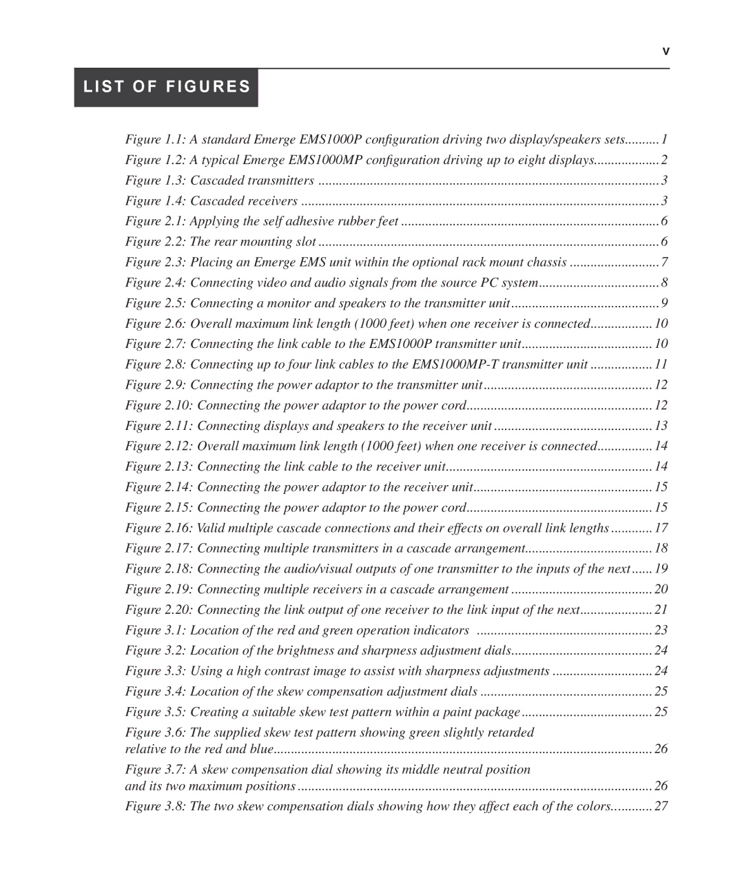 Avocent EMS1000P manual List of Figures 