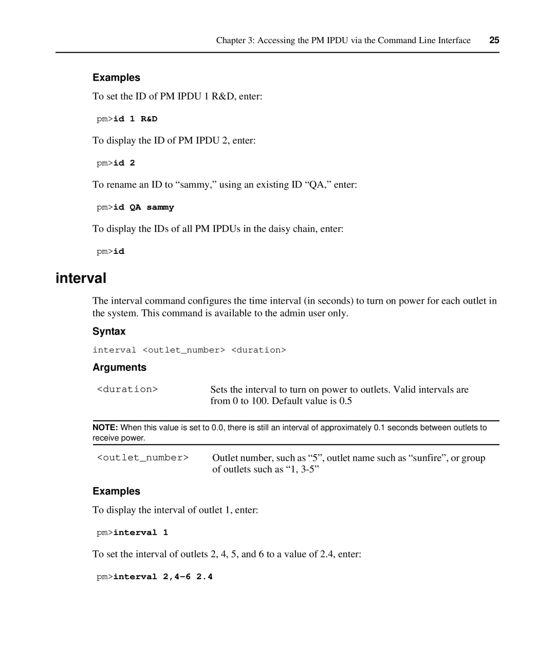 Avocent PM IPDU manual Interval 