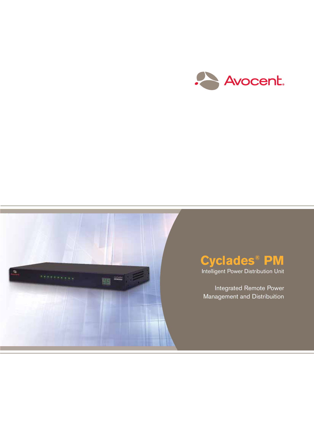 Avocent manual Cyclades PM 