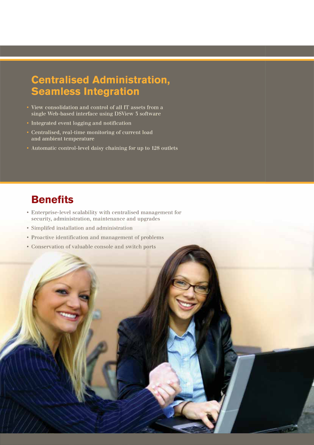 Avocent PM manual Centralised Administration, Seamless Integration 