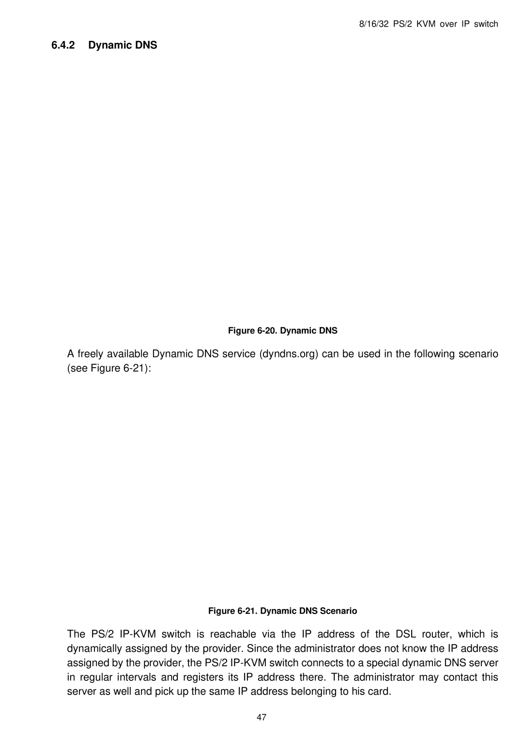 Avocent PS/2 IP user manual Dynamic DNS 