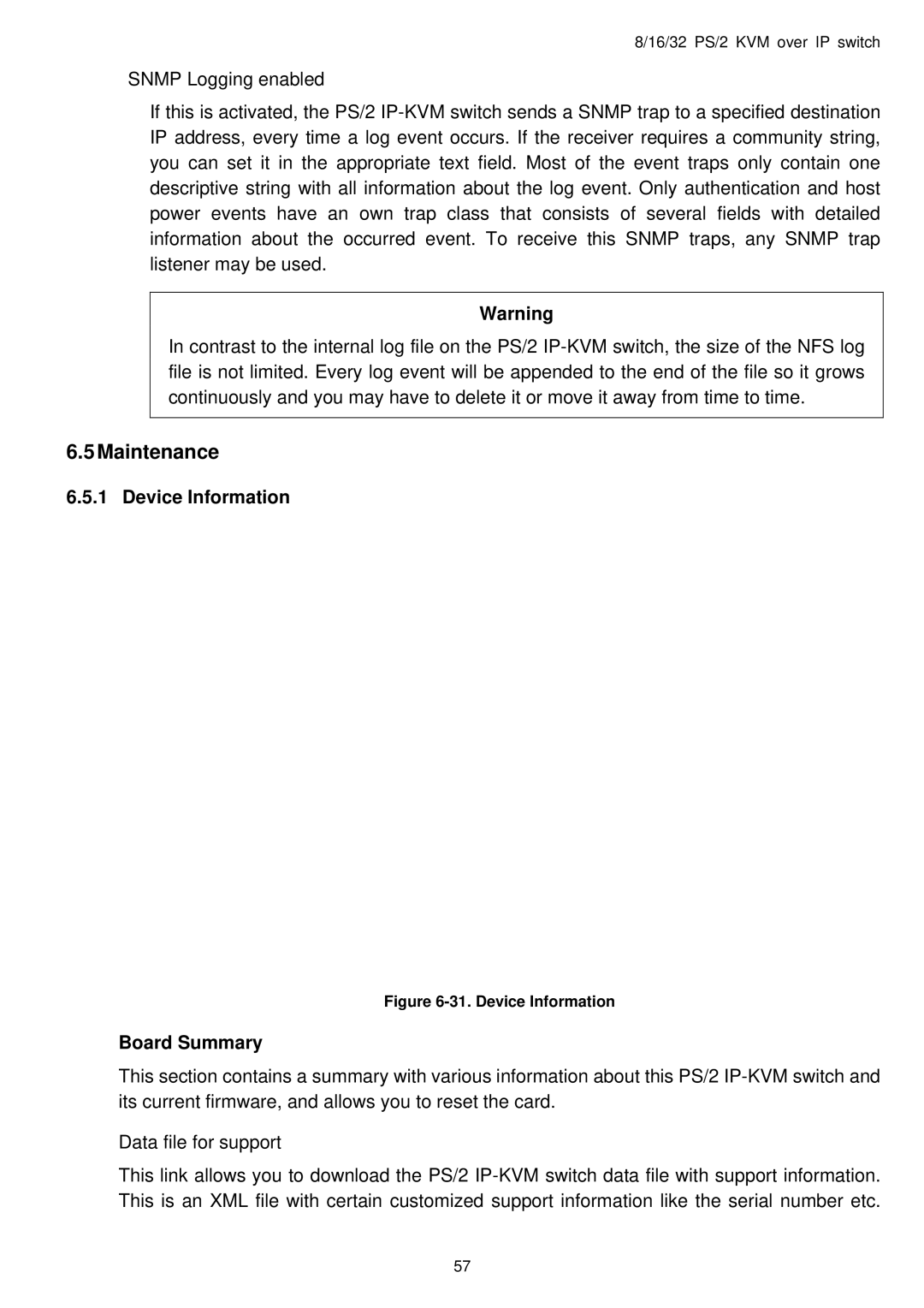 Avocent PS/2 IP user manual Device Information, Board Summary 