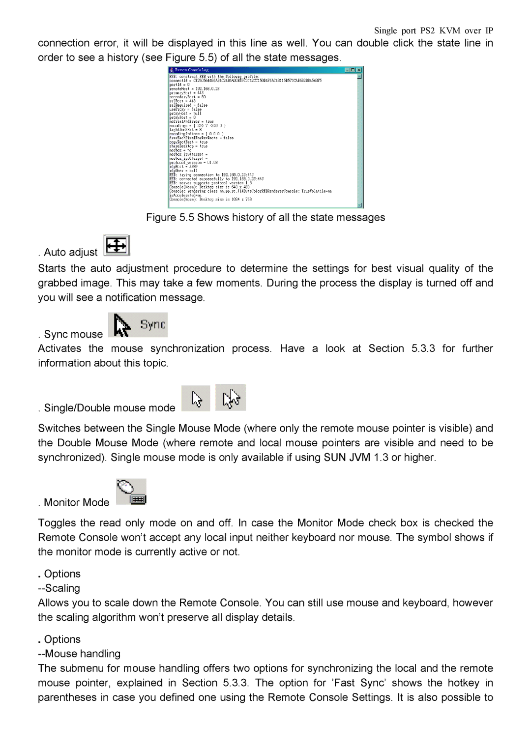 Avocent PS/2 KVM manual Single port PS2 KVM over IP 