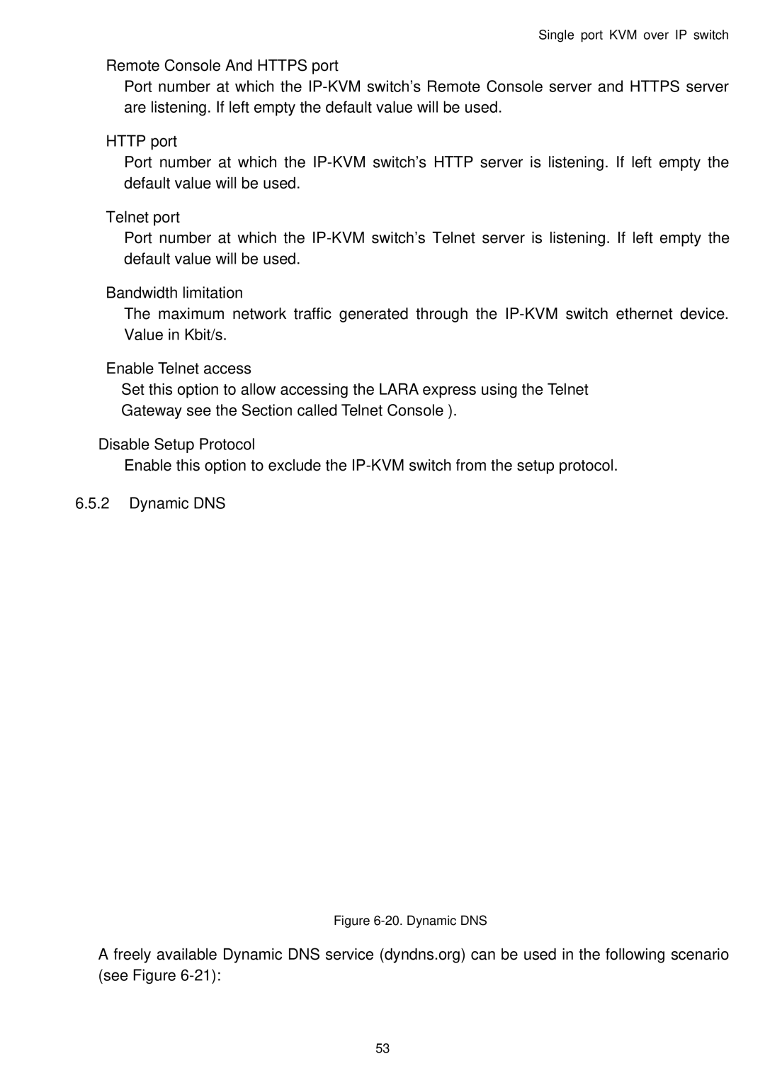 Avocent Single port KVM over IP switch user manual Dynamic DNS 