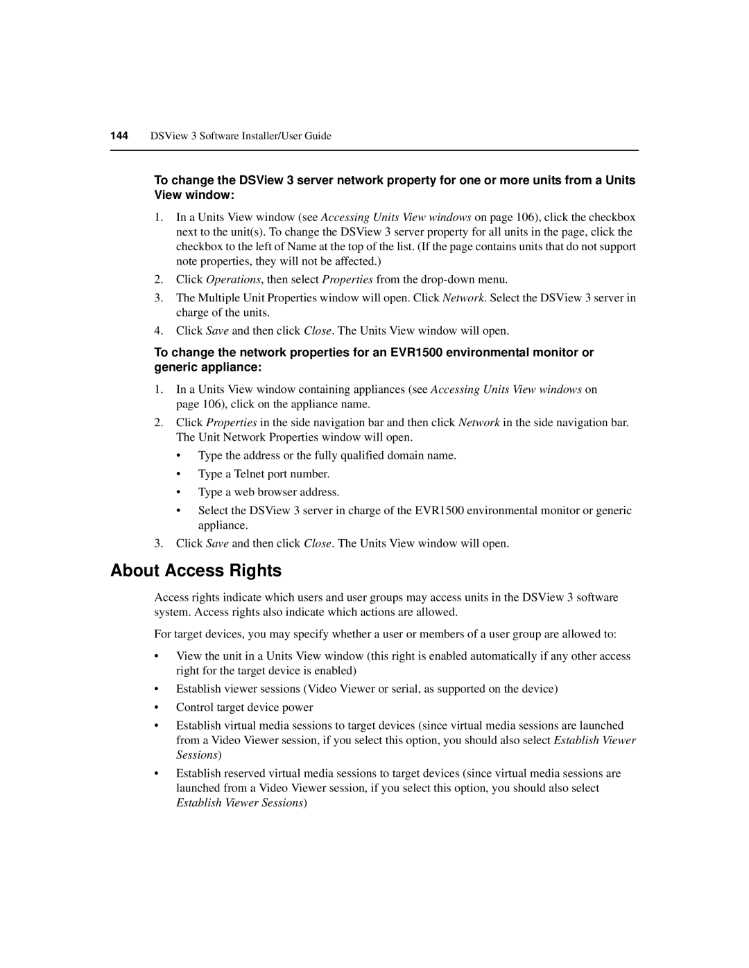 Avocent SPC420 manual About Access Rights 