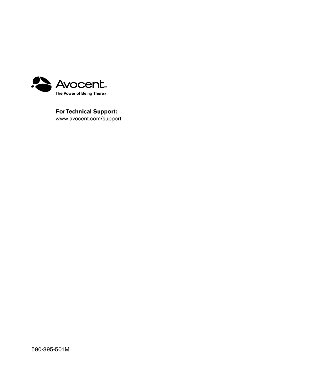 Avocent SPC420 manual 590-395-501M 