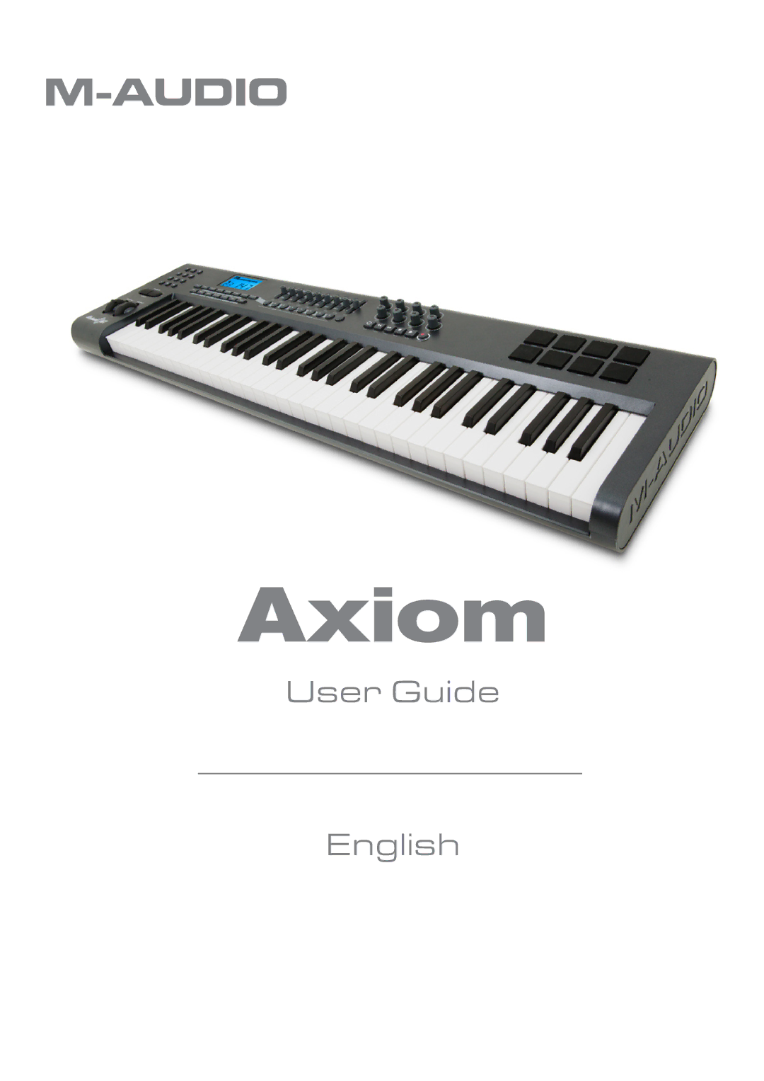 Axiom Audio Electronic Keyboard, Axiom 61 manual 