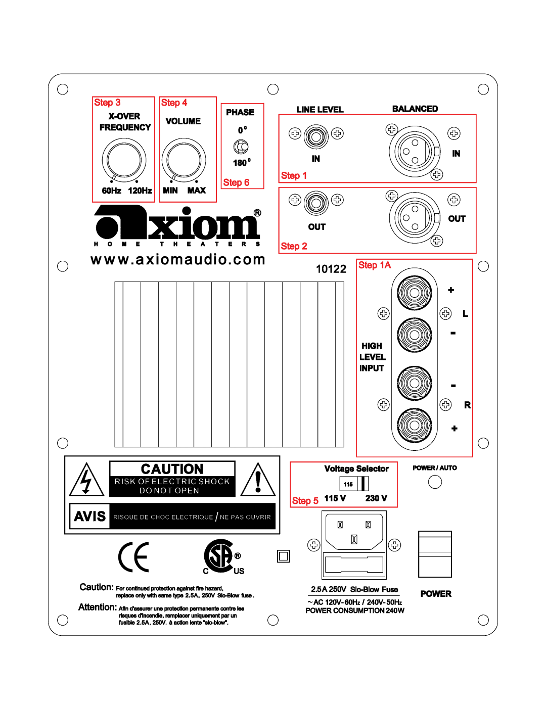 Axiom Audio EP175, EP125 setup guide 