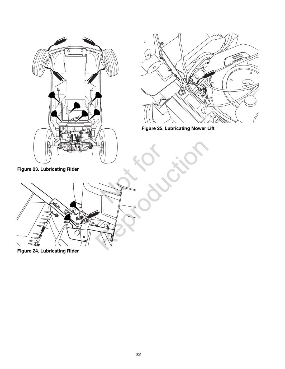 Axion CZT2142, ZT18533 manual Lubricating Rider 