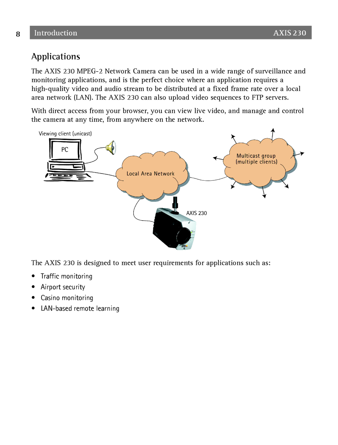 Axis Communications 2 user manual Applications 