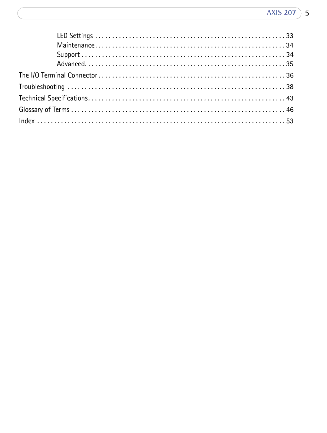 Axis Communications user manual Axis 207 