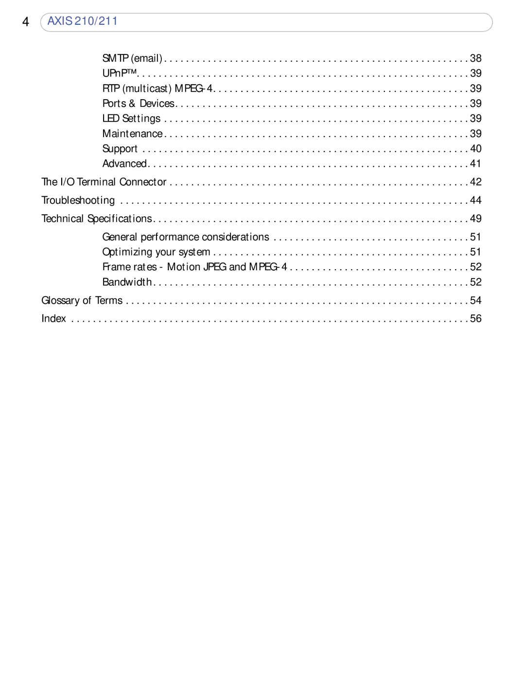 Axis Communications 210/211 user manual Bandwidth 