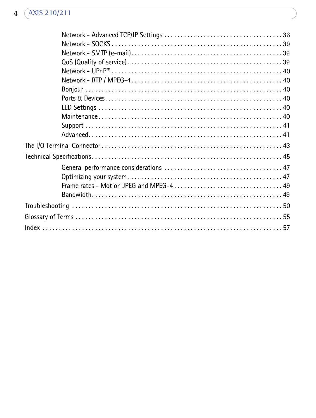 Axis Communications AXIS 210/211 Network Cameras user manual Axis 210/211 