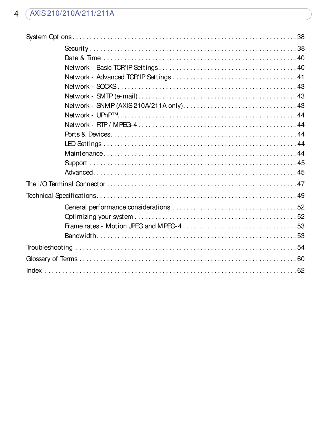 Axis Communications 211a user manual Axis 210/210A/211/211A 