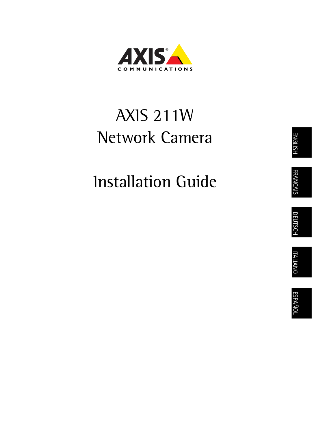 Axis Communications manual Axis 211W 