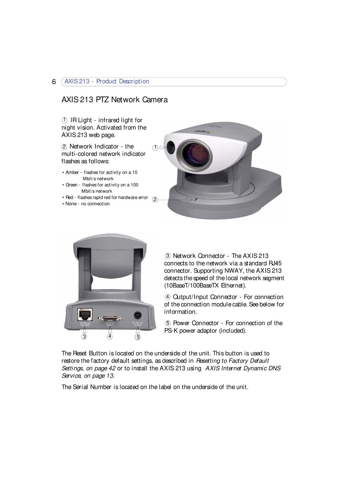 Axis Communications user manual Axis 213 PTZ Network Camera 