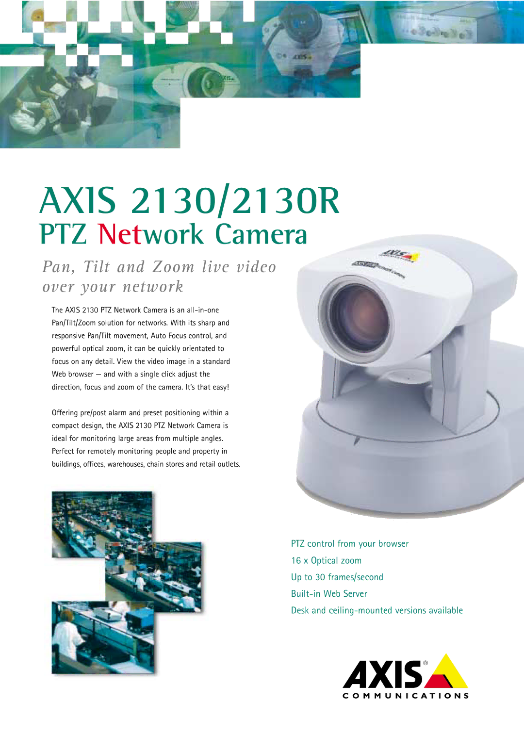 Axis Communications manual Axis 2130/2130R 