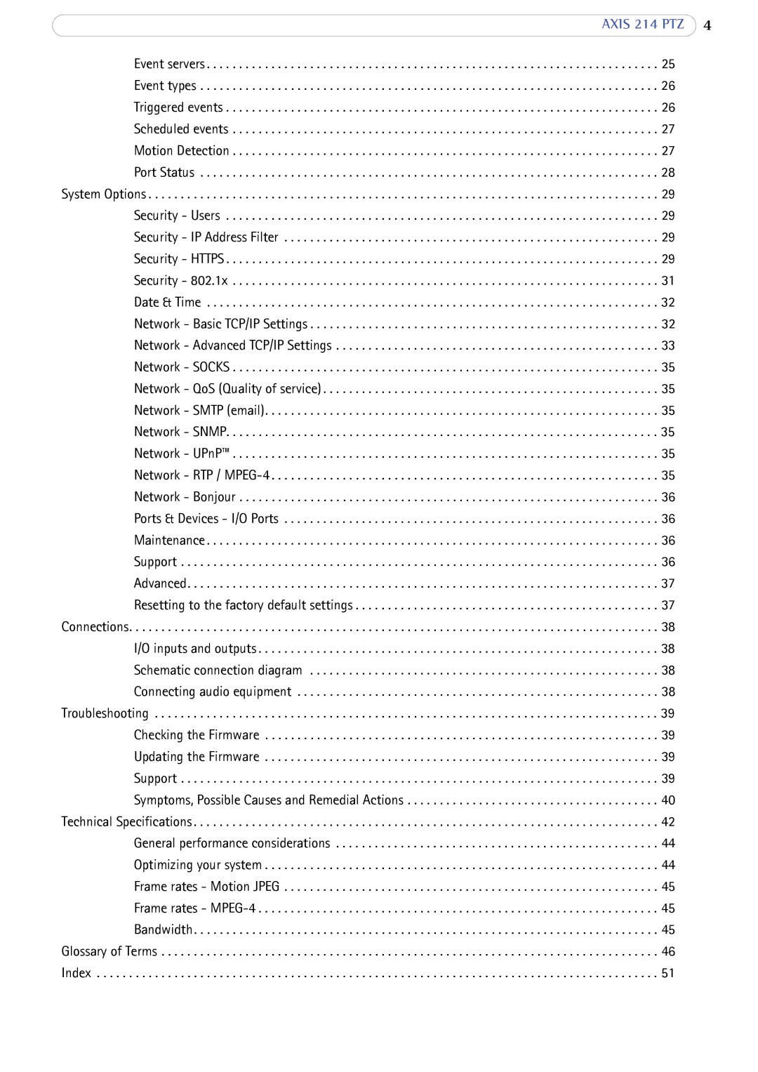 Axis Communications user manual Axis 214 PTZ 