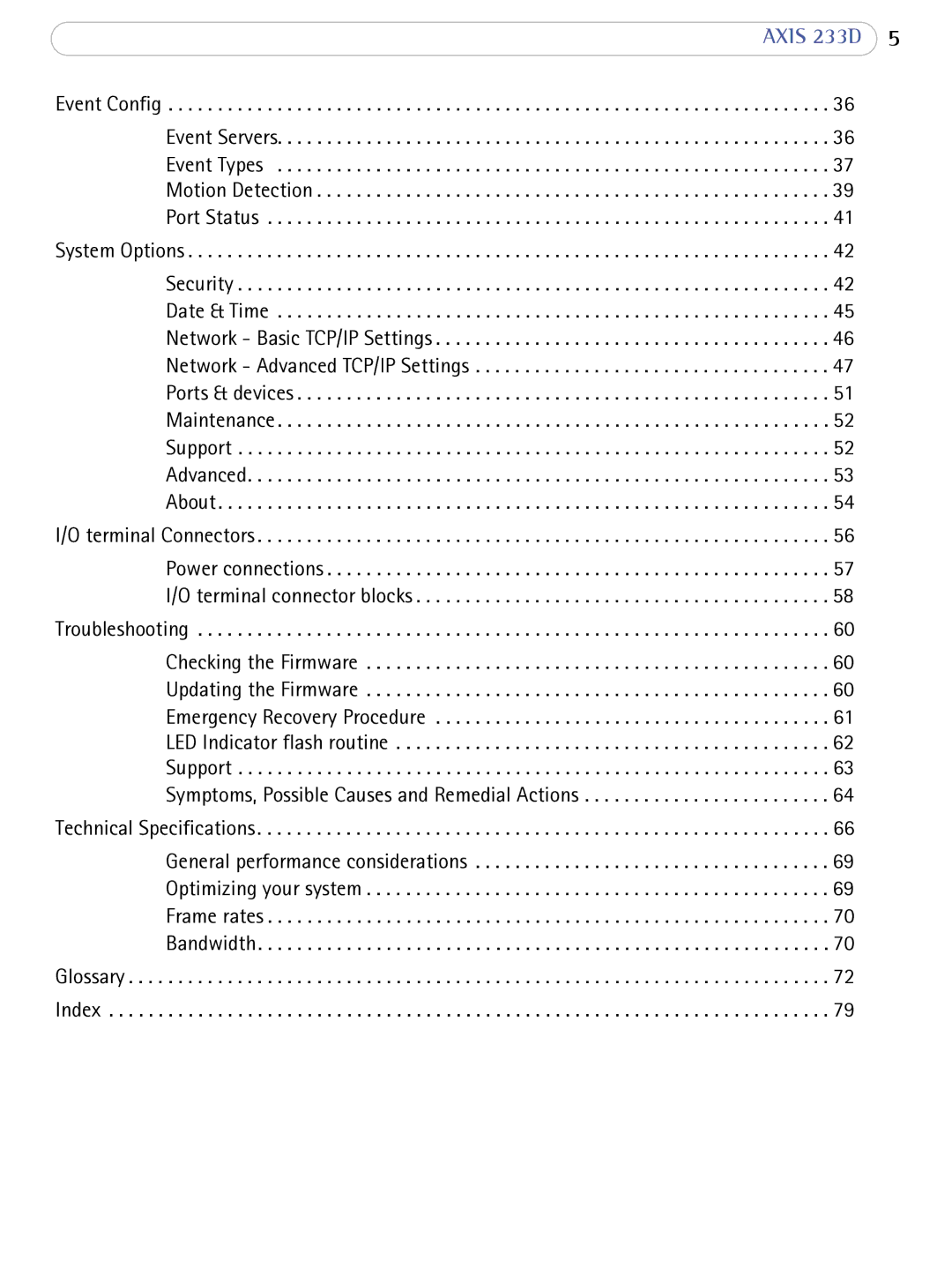 Axis Communications user manual Axis 233D 