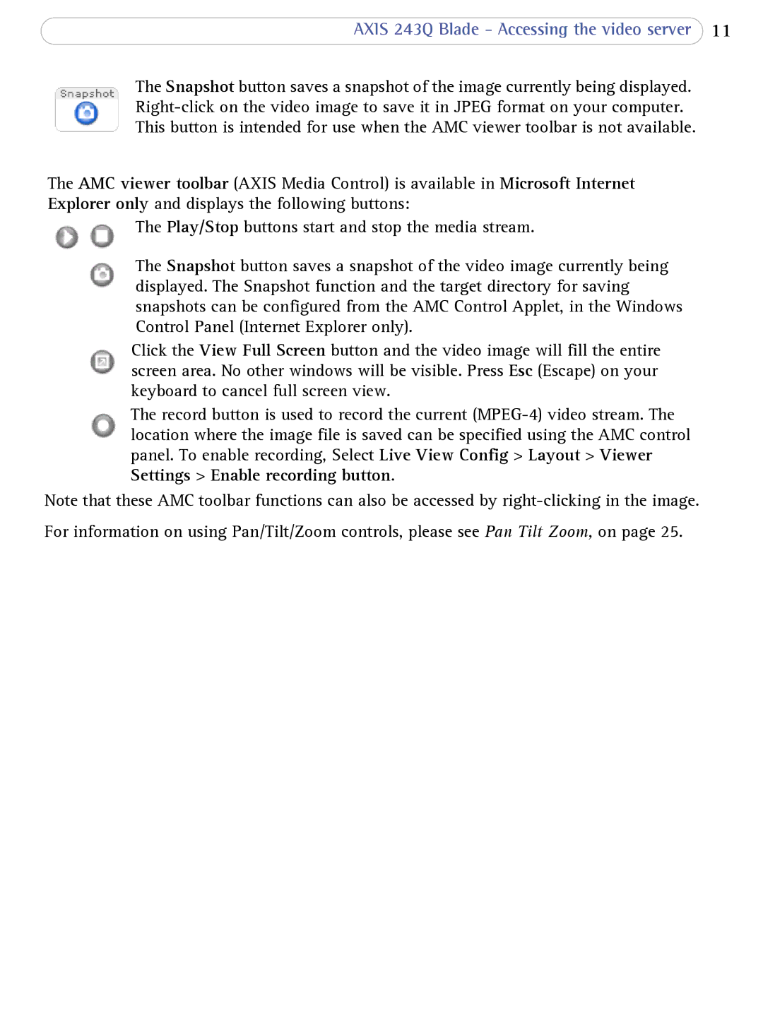 Axis Communications user manual Axis 243Q Blade Accessing the video server 