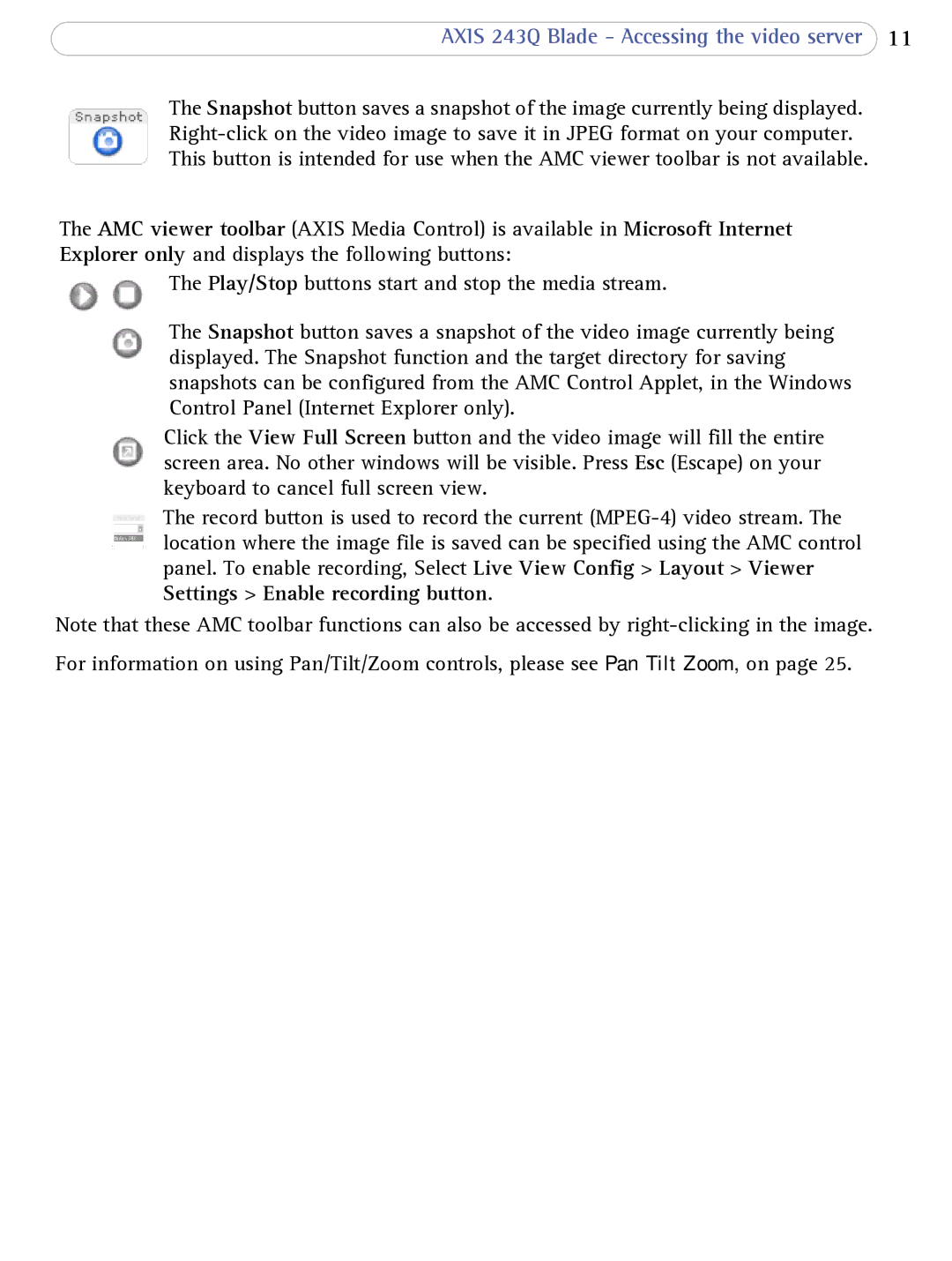 Axis Communications user manual Axis 243Q Blade Accessing the video server 