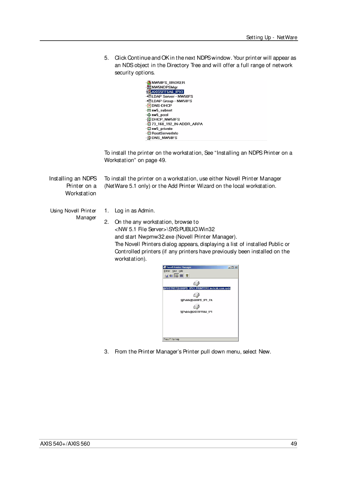 Axis Communications 560, 540+ user manual Workstation, Log in as Admin 